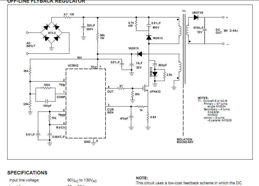 AN1272 UC3842 application note - cvut.cz. an b application/b a dc power - 28 images - dc dc converter.